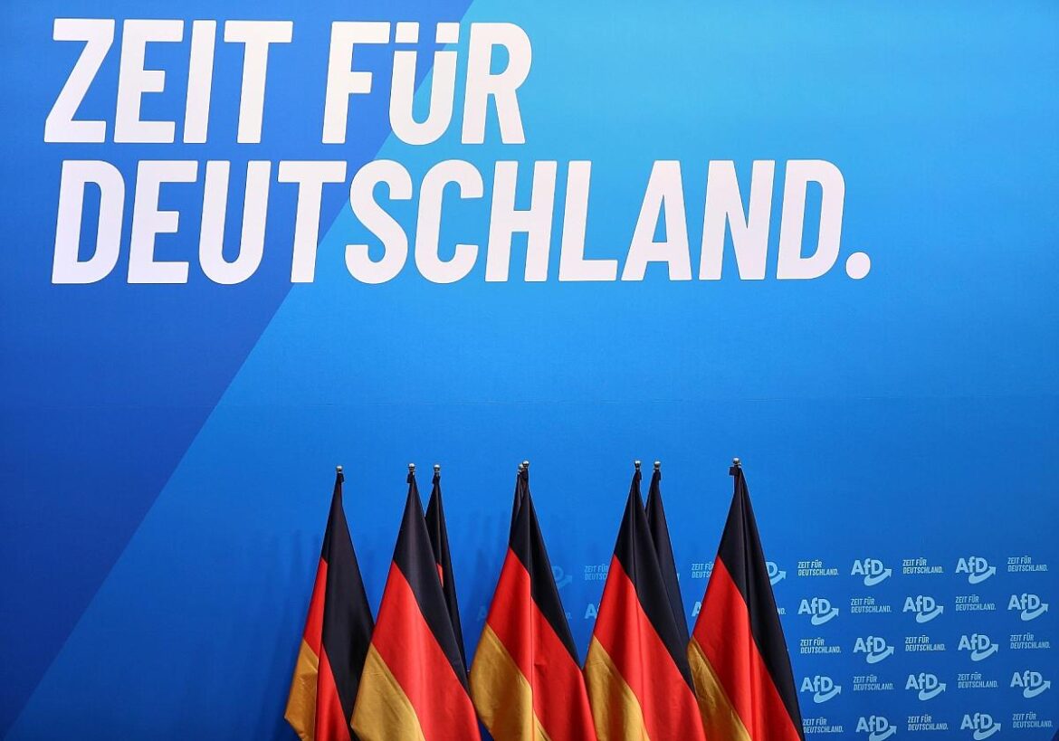 AfD-Slogan am