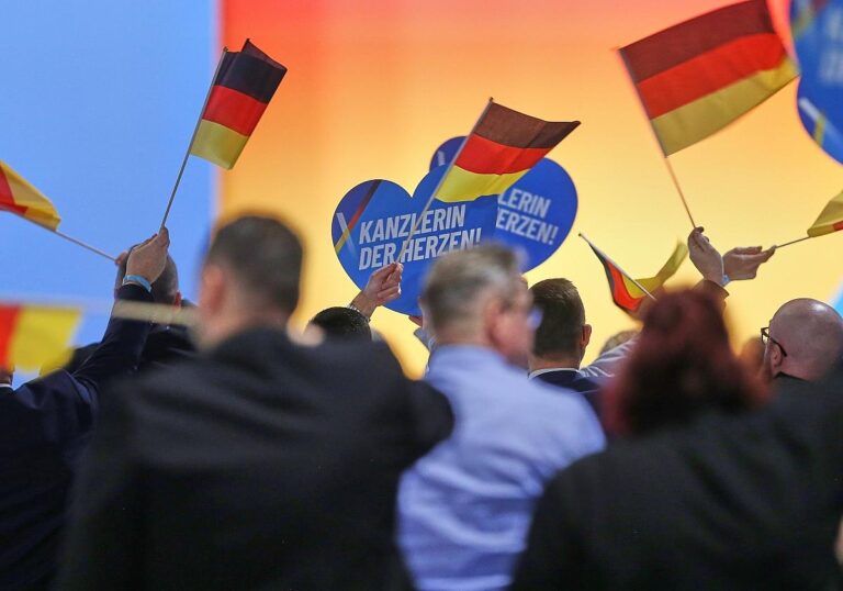 Deutschlandfahnen auf