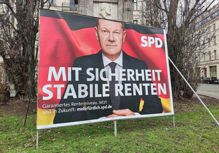 SPD-Wahlplakat mit
