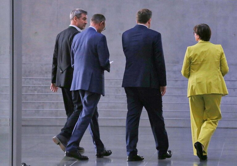 Markus Söder, Friedrich Merz, Lars Klingbeil, Saskia Esken