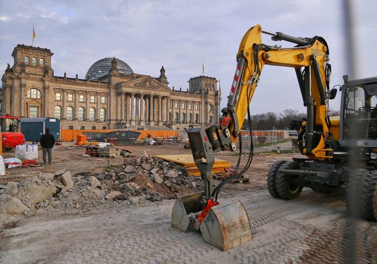 Baustelle vor