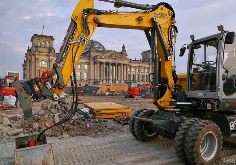 Baustelle vor