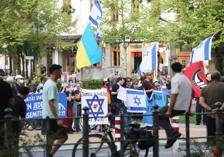 Pro-israelischer Gegenprotest