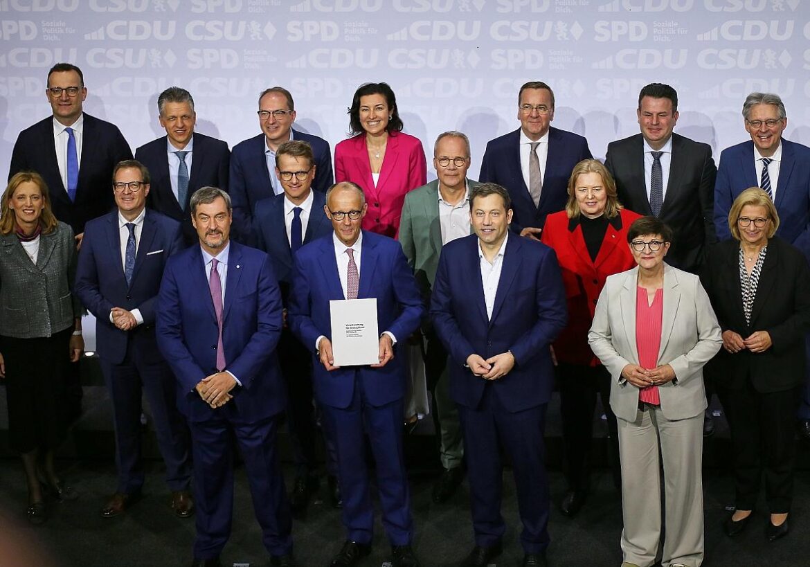 Unterzeichnung Koalitionsvertrag