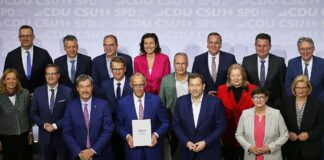 Unterzeichnung Koalitionsvertrag