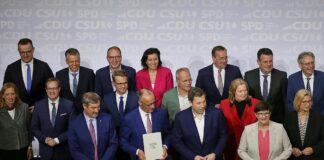 Unterzeichnung Koalitionsvertrag