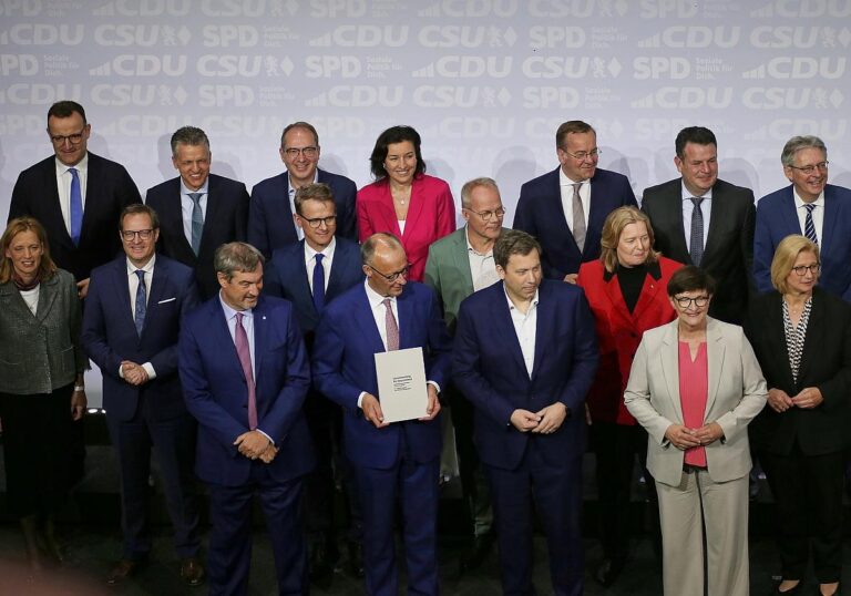 Unterzeichnung Koalitionsvertrag