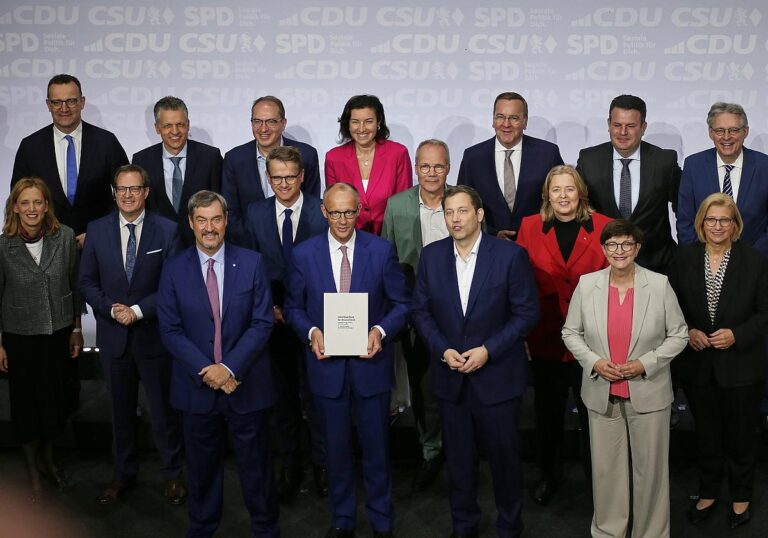 Unterzeichnung Koalitionsvertrag