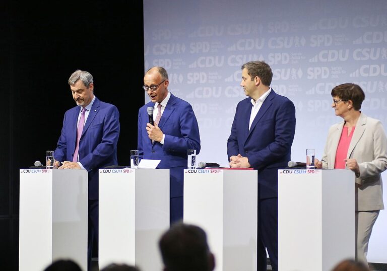 Unterzeichnung Koalitionsvertrag