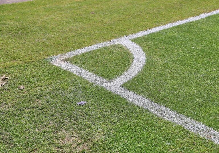 Ecke eines Fußballfelds