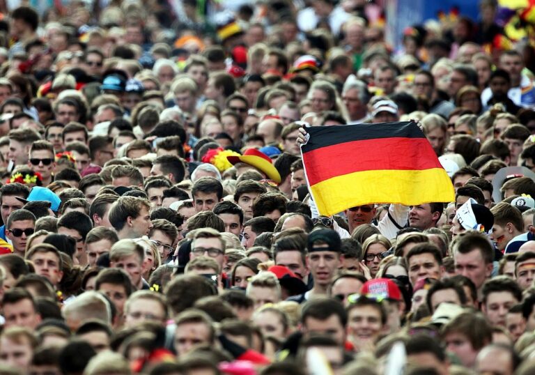 Fußballfans auf