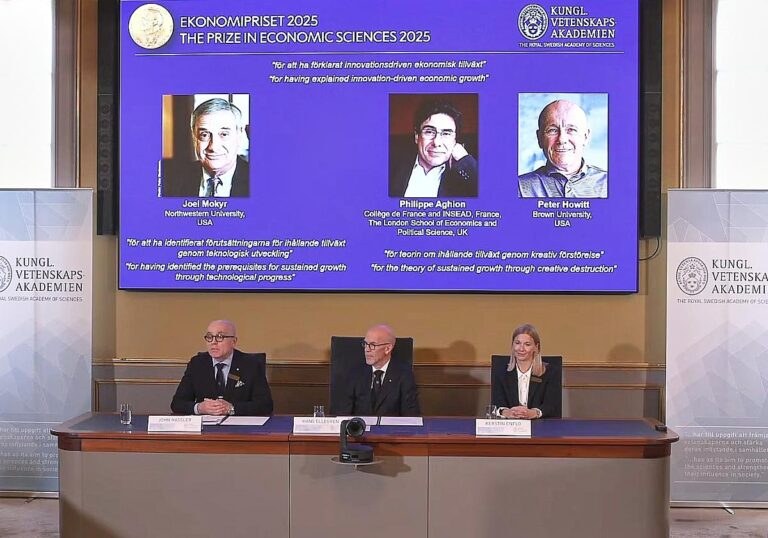 Bekanntgabe Wirtschaftsnobelpreis