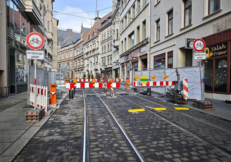 Absperrung für
