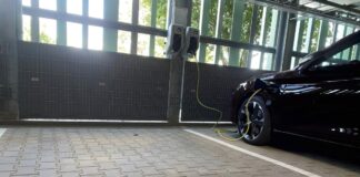 E-Ladesäule im Parkhaus des Klinikums Osnabrück