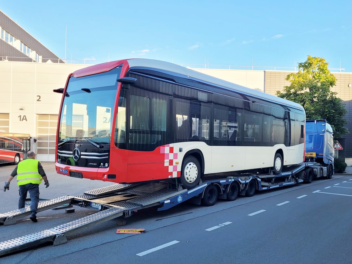 Willkommen in Osnabrück: Erweiterte E-Bus-Flotte der Stadtwerke ist fast komplett Die ersten eCitaro-Solobusse sind bei der SWO Mobil angekommen