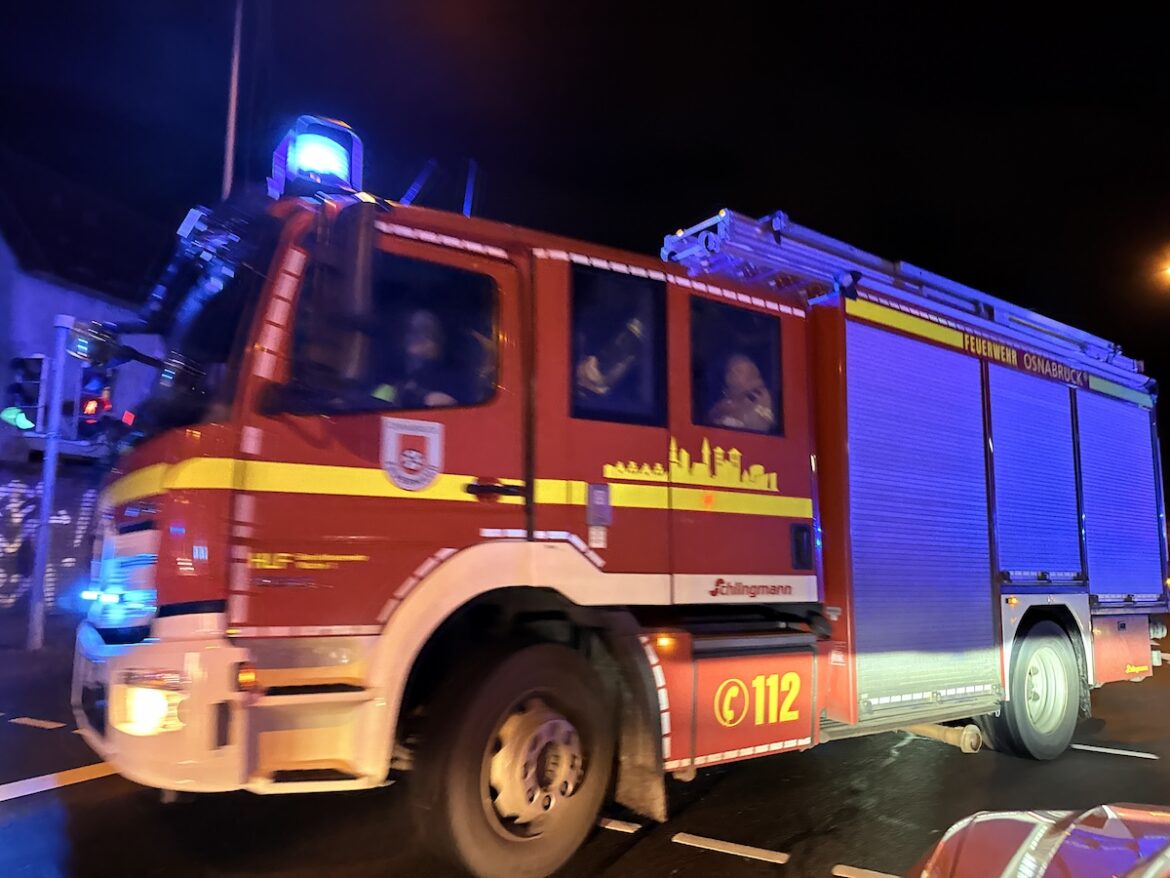 Einsatzfahrt der Feuerwehr Osnabrück