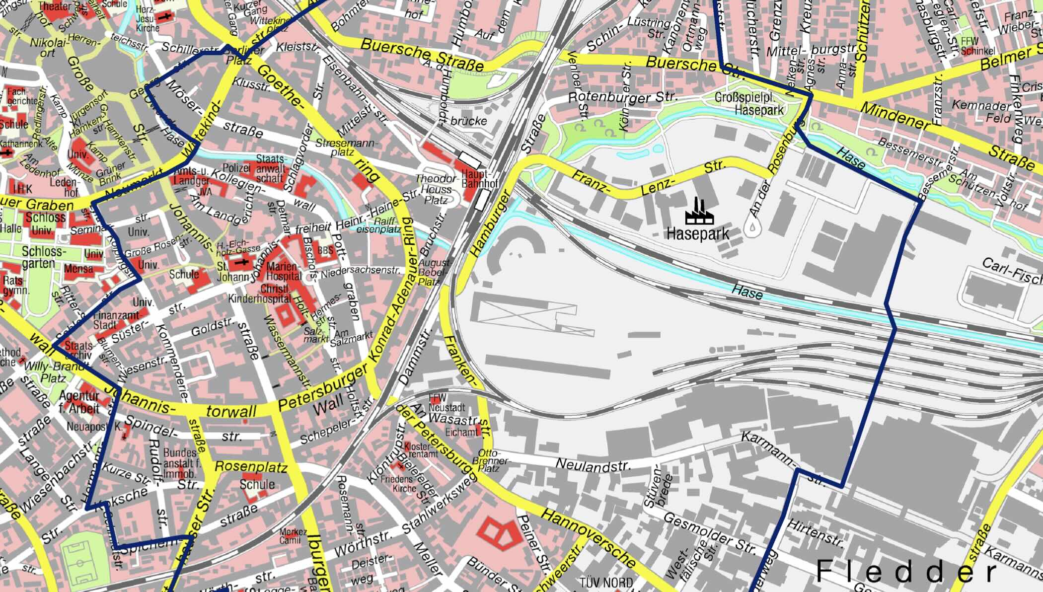 Evakuierungsgebiet 1. Juli 2025 Osnabrück