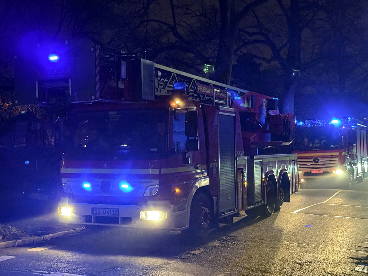 Feuerwehreinsatz in der Osnabrücker Wüste