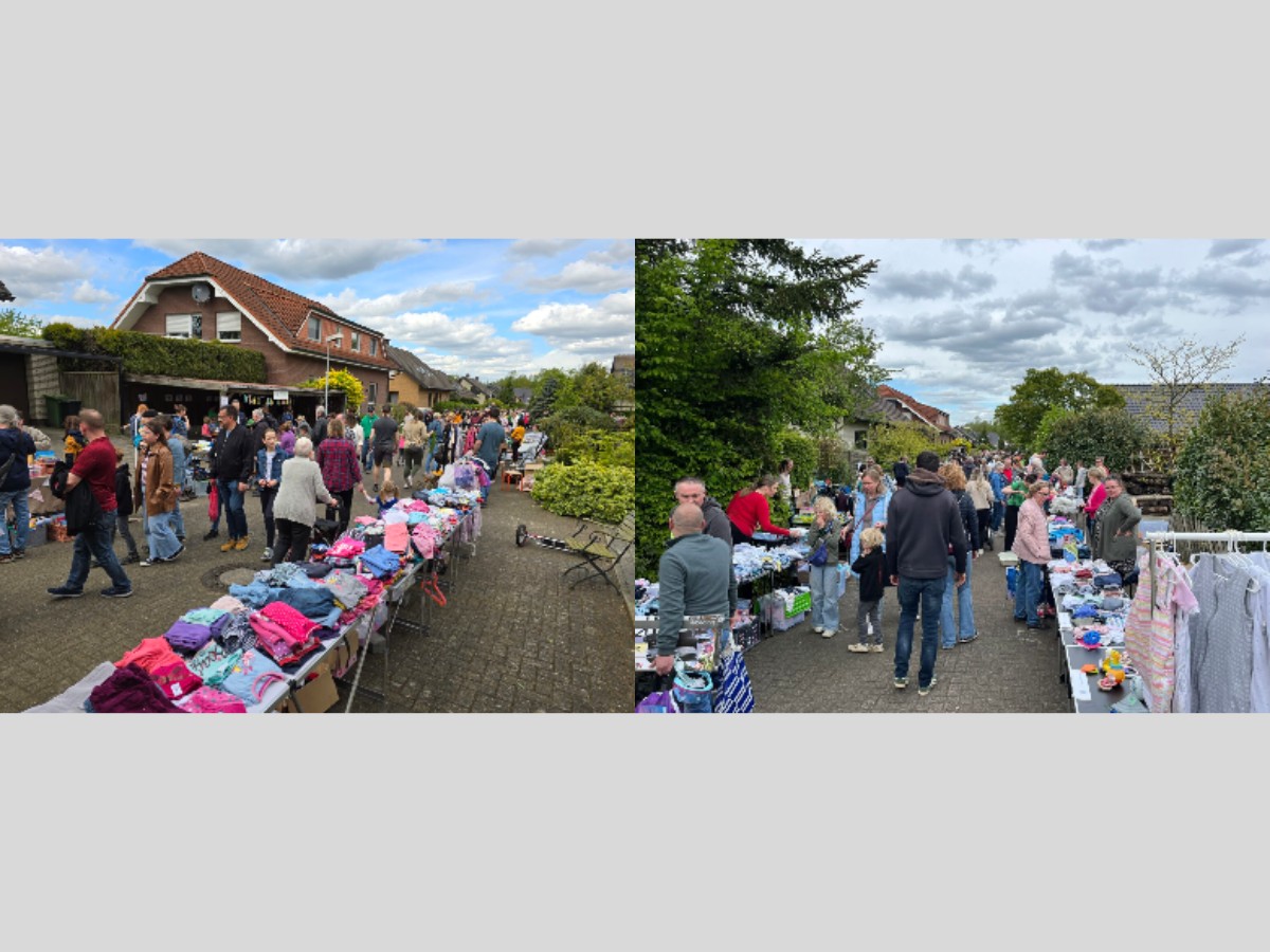 Straßen-Flohmarkt in Hasbergen. / Fotos: Privat