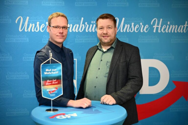Florian Meyer und Marcel Queckemeyer von der AfD