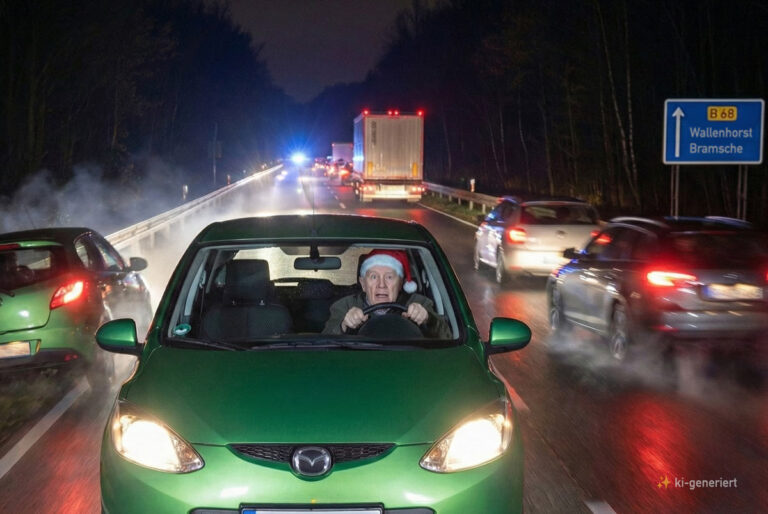 Geisterfahrer auf der B68 bei Wallenhorst in Wallenhorst (Zentrum)