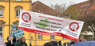 Demonstration gegen das Gendern in Osnabrück