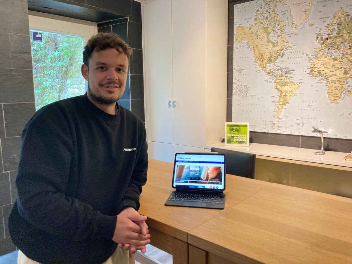 Maurice Guss hat die Website "KI to go" ins Leben gerufen. / Foto: Dominik Lapp