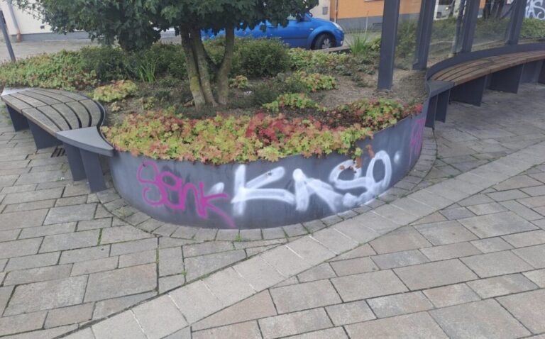 Schmiererei in Hagen. / Foto: Gemeinde Hagen