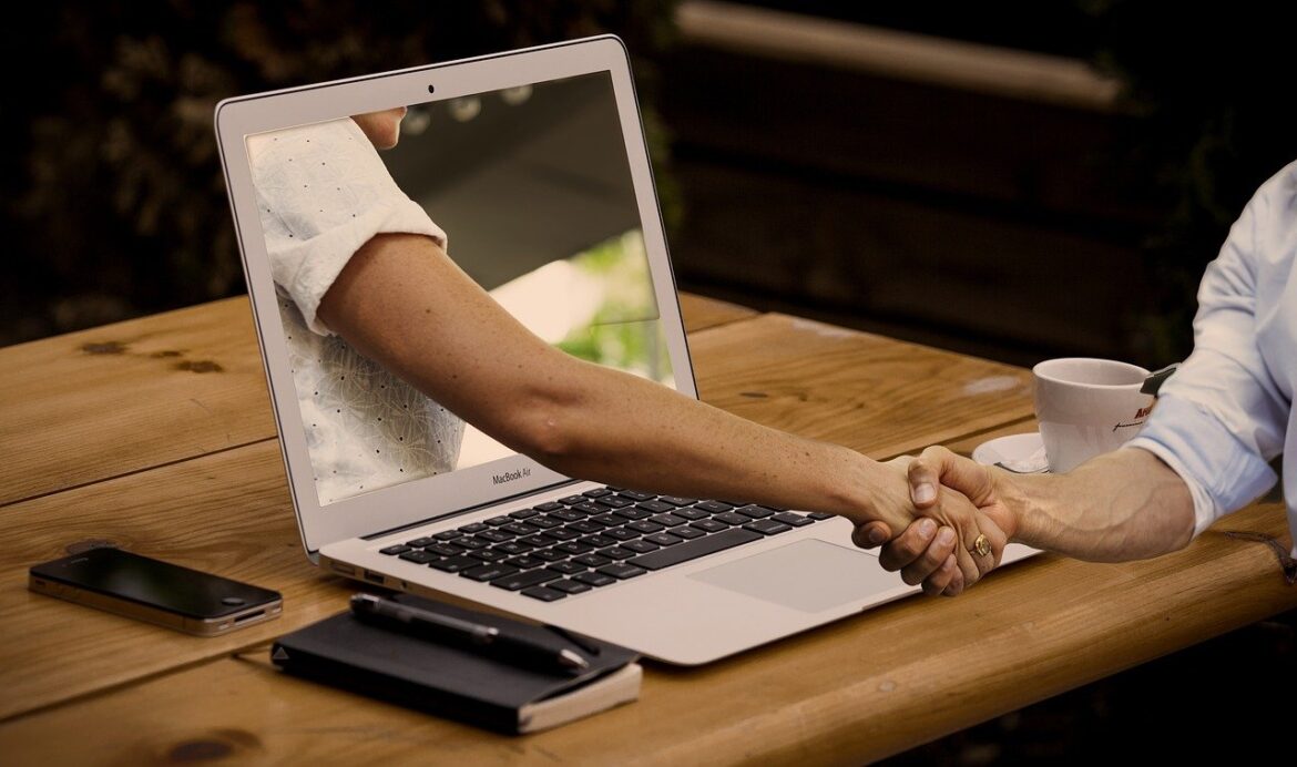 Laptop Handshake