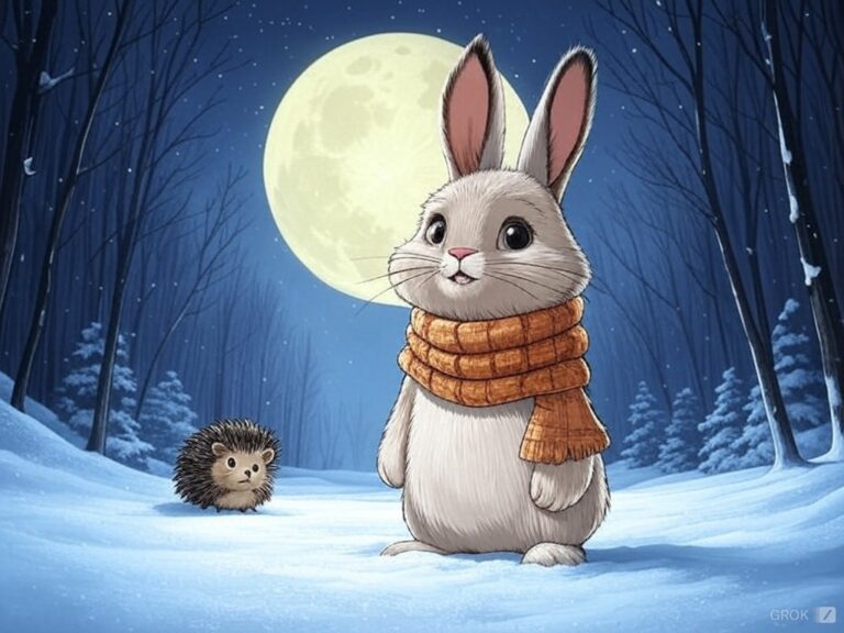 Horoskop-Hase im Winter