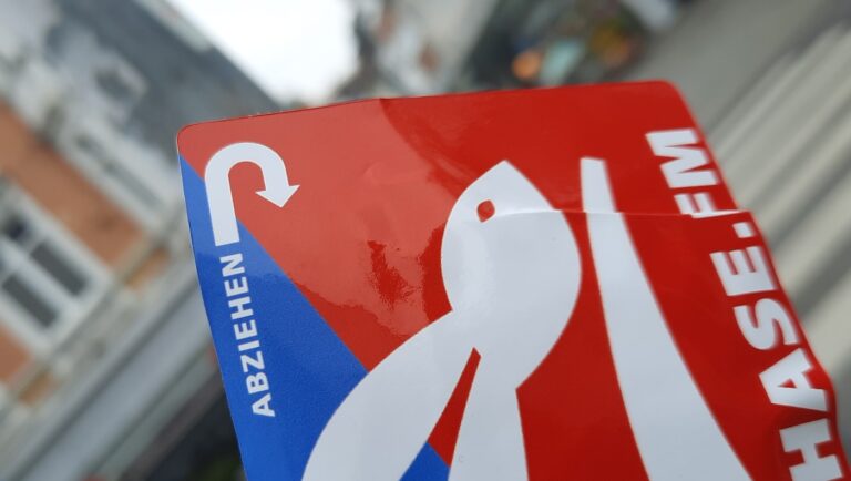 HASENJAGD-Sticker
