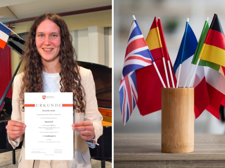 Henrike Bode gewinnt Landespreis in Fremdsprachen.