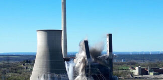 Kraftwerk Ibbenbüren gesprengt / Foto: Glomex