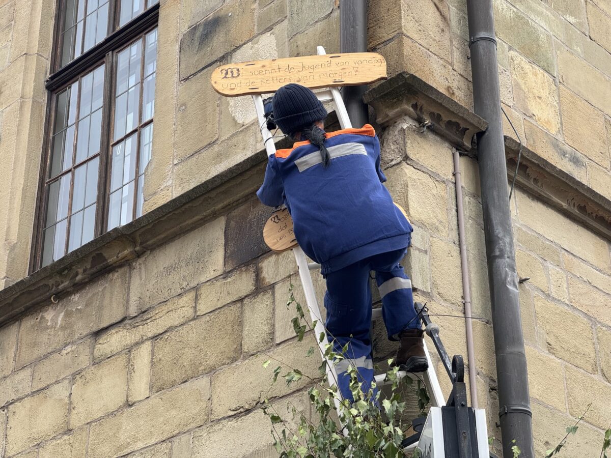 Deshalb ist die Altstadt geschmückt: Osnabrück feiert wieder den Großen Schnatgang Dekoration zum Schnatgang in Osnabrück