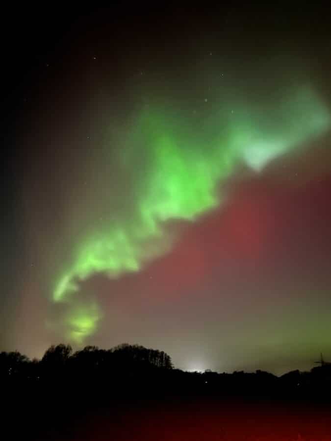 Polarlichter über dem Osnabrücker Land (20.01.2025)