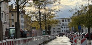 Rosenplatz nach erstem Bauabschnitt