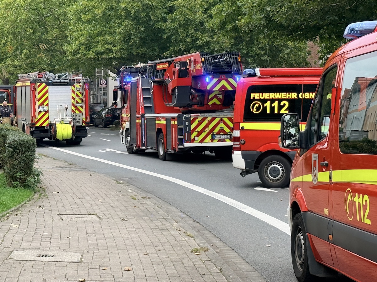 Feuerwehreinsatz in Osnabrück Eversburg