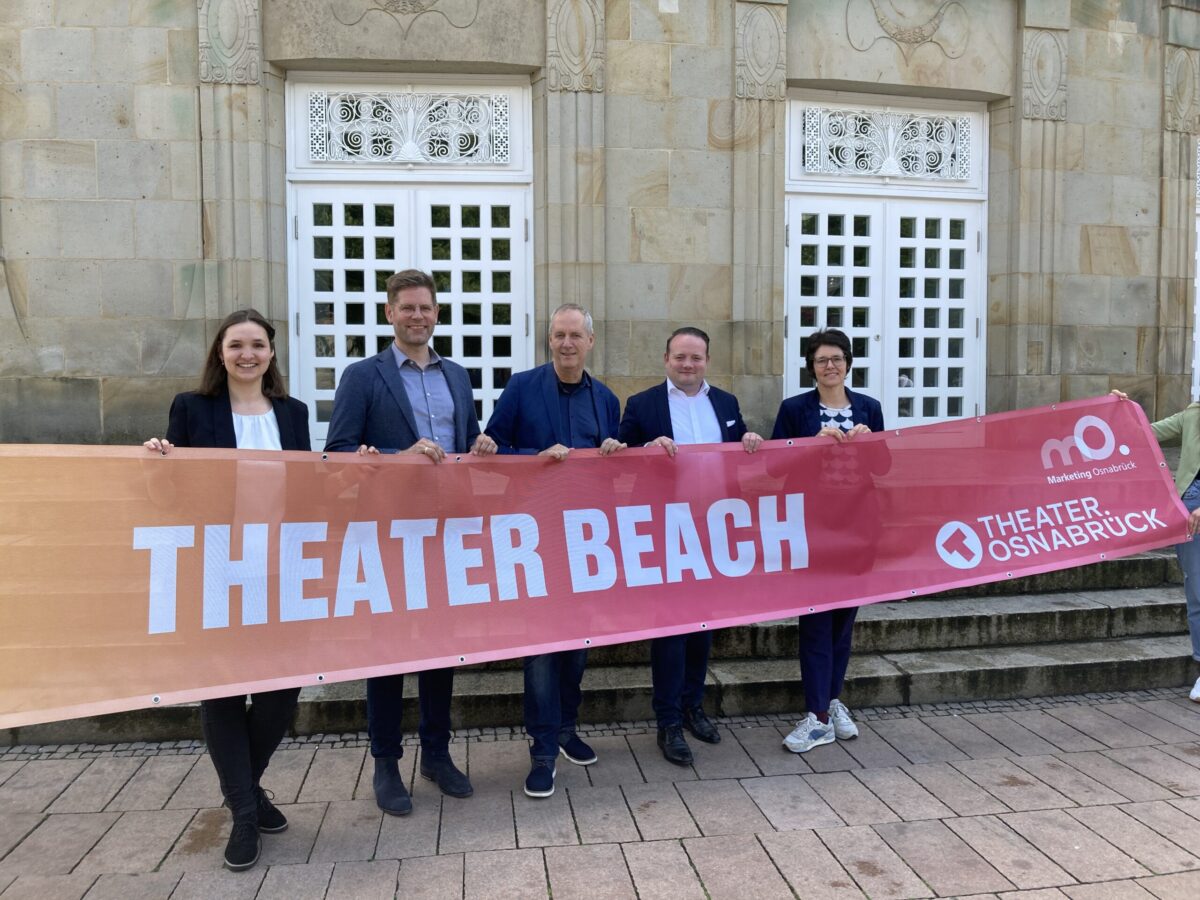 Die Theaterbeach-Verantwortlichen. / Foto: Dominik Lapp