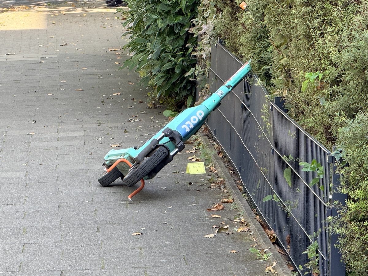 Der E-Scooter soll zur Flucht genutzt worden sein