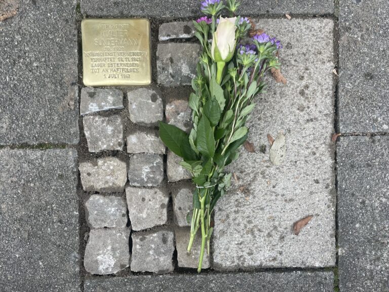 Stolperstein für Walter Sundermann. / Foto: Melissa Bremer