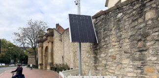 Fahrradzählanlage vor dem Heger Tor