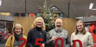 Übergabe der Spende an den Verein Solidarisches Osnabrück e. V.), Foto: L. Knemeyer/Sparkasse Osnabrück.