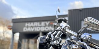 Harley Davidson an der Hannoverschen Straße in Osnabrück