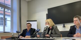 Oberstaatsanwalt Dr. Retemeyer, OB Katharina Pötter und Vorständin Heiko Pape am 13.03.2025