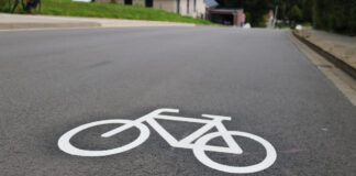 Radsymbol auf der Von-Galen-Straße. / Foto: Niklas Otten