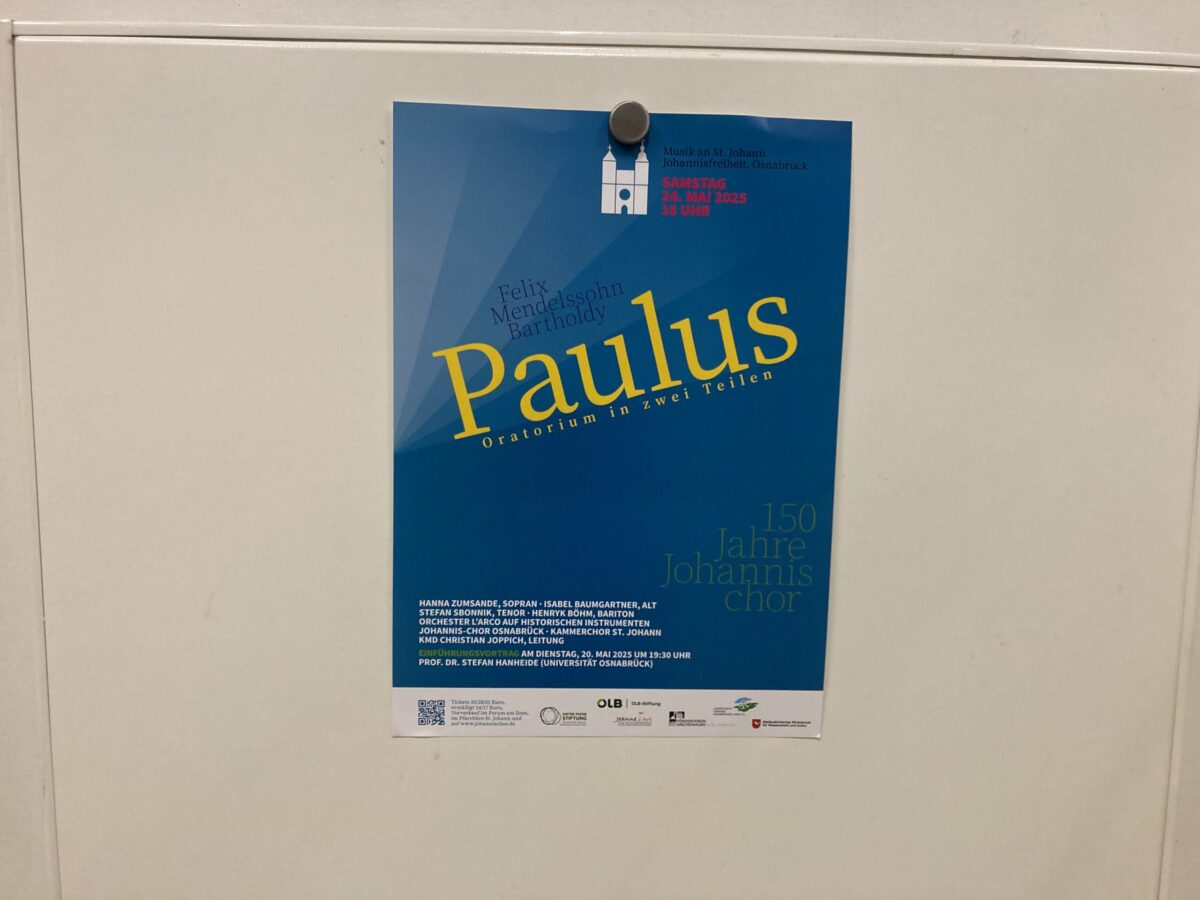 Hier zählt nicht nur Musik, sondern Gemeinschaft: Osnabrücker Johannis-Chor feiert 150-jähriges Bestehen Zum Jubiläum führen Johannis- und Kammerchor gemeinsam das Paulus-Oratorium von Felix Mendelssohn Bartholdy auf. / Foto: Dominik Lapp