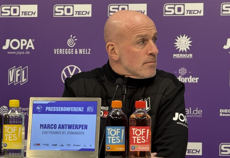 Marco Antwerpen, Cheftrainer des VfL Osnabrück / Foto: Pohlmann