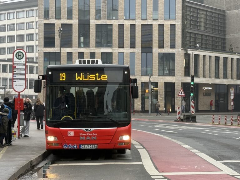 Bus der Linie 19 auf dem Neumarkt