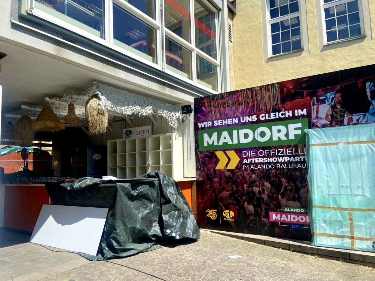 Wo früher das Maidorf war: Das ist neu vom Alando auf der Maiwoche Osnabrück 2025 Alando bietet Weingarten und Beer-Pong auf der Maiwoche 2025