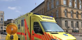 Rettungswagen im EInsatz